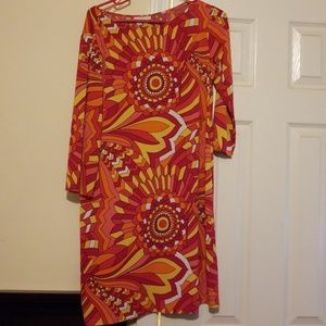 London Times Geometric Dress